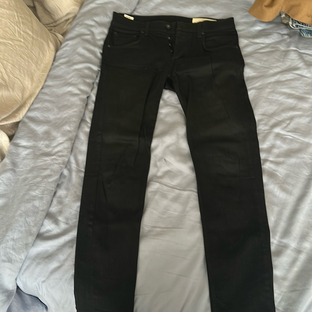 Rag & Bone jet black fit 1 31x32 jeans